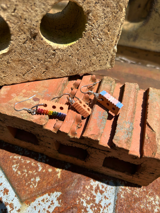 Brick Earrings